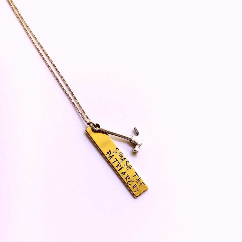 Smash the Patriarchy necklace